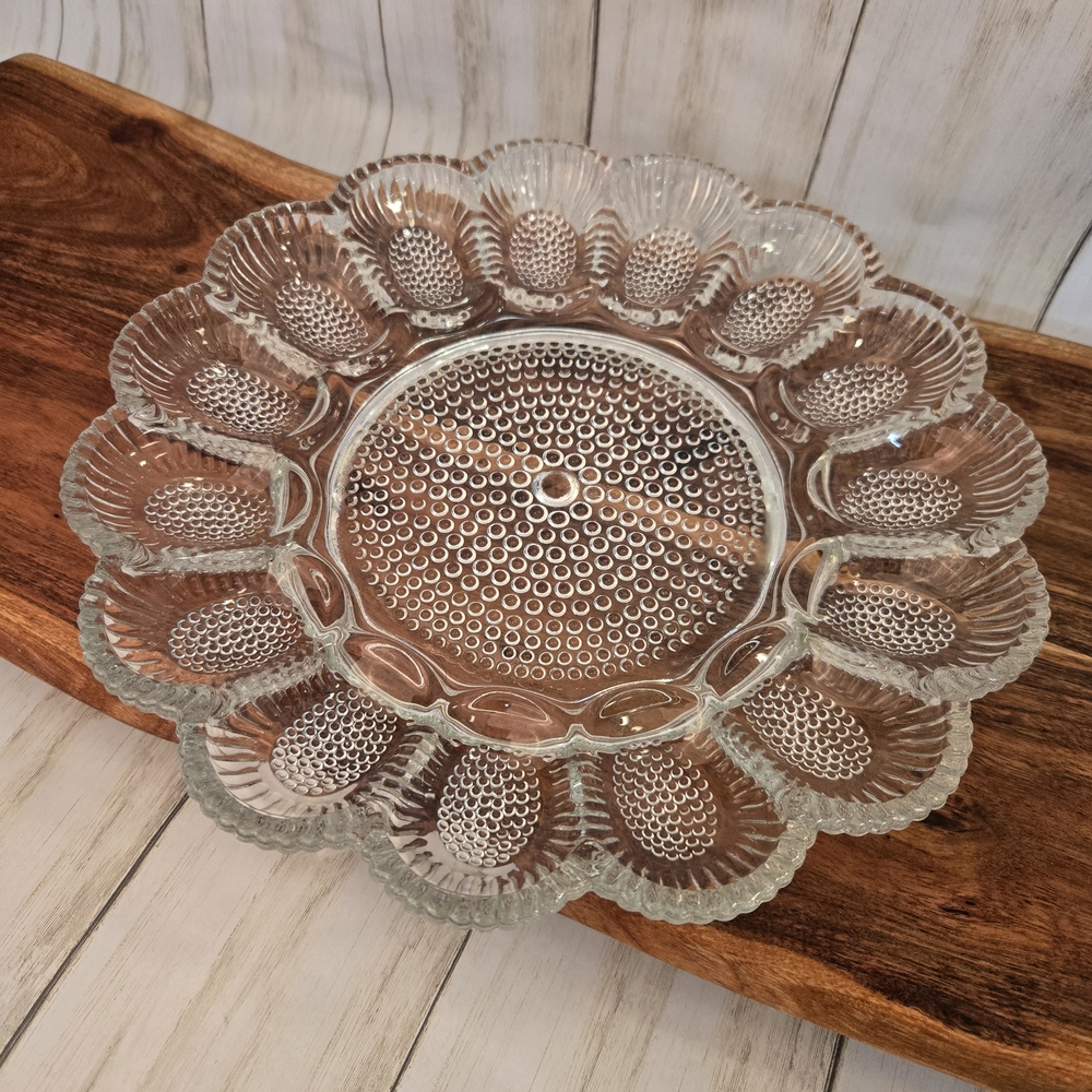INDIANA GLASS EGG Serving Tray